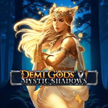 Demi Gods VI - game title featuring the captivating theme of Mystic Shadows.