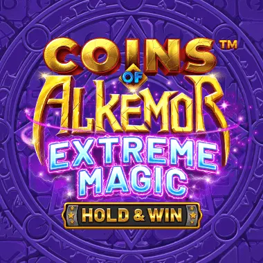 Experience the magic with Coins of Alkemor: Extreme Magic - Hold & Win game tile, filled with surprises.