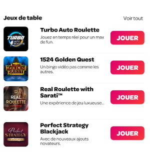 Jeux de casino Spin
