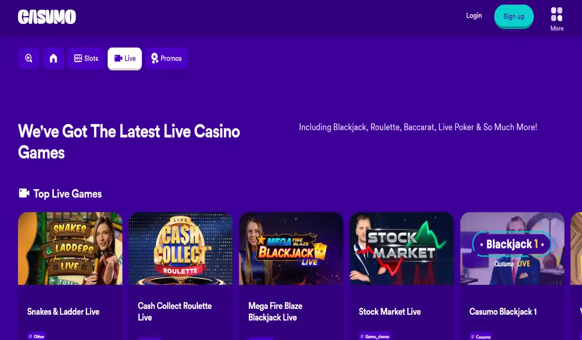 Jeux de casino Casumo