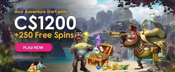 Screenshot of Cashiopeia's welcome offer