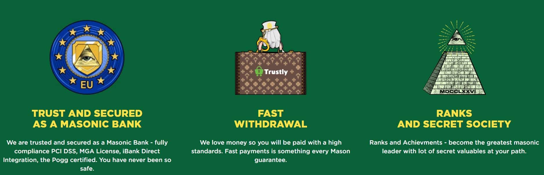 MasonSlots benefits