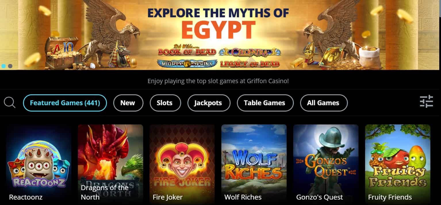 griffon casino games-min