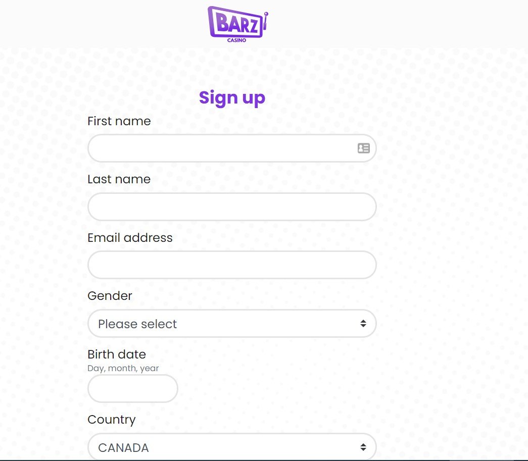 barz casino login