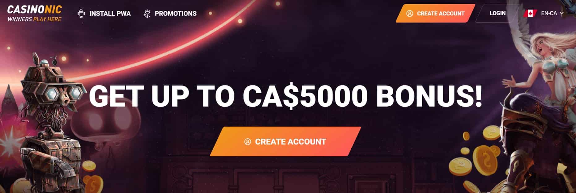 What welcome bonuses can I expect at Casinonic?