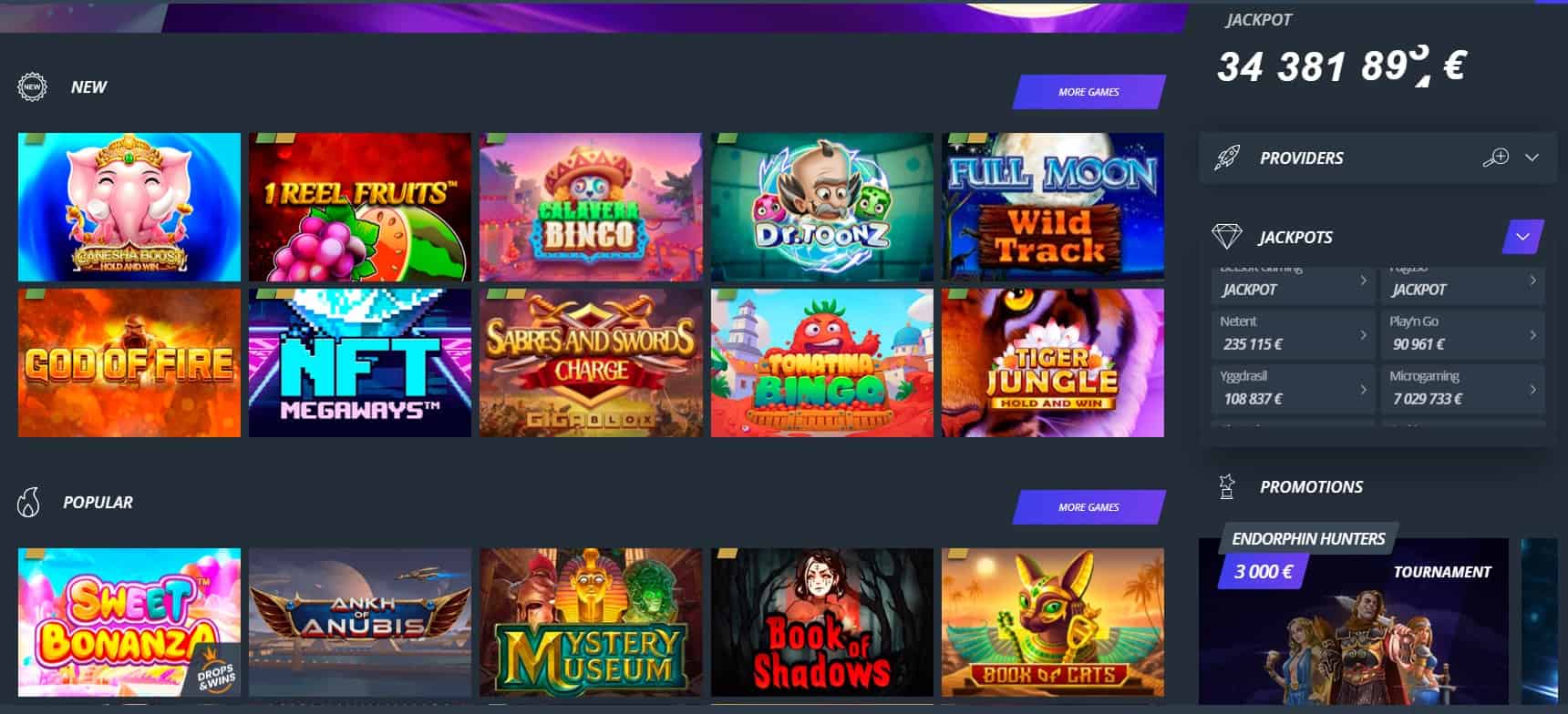 jet casino games
