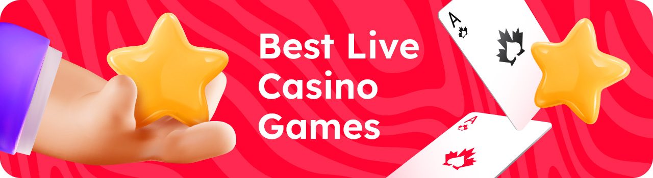 Top Live Casino Games - Desktop Advertisement in English