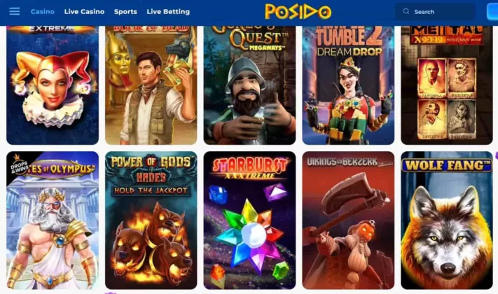 jeux de posido casino