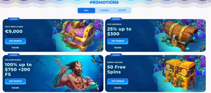 promotions de posido casino