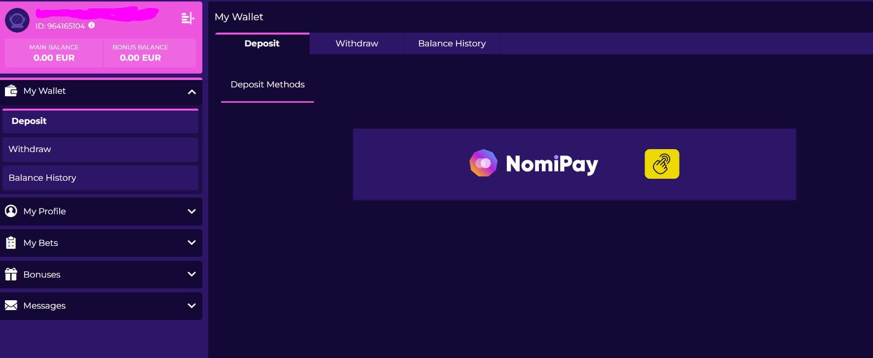 dépôt de crashino casino