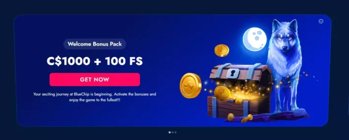 bluechip casino welcome bonus