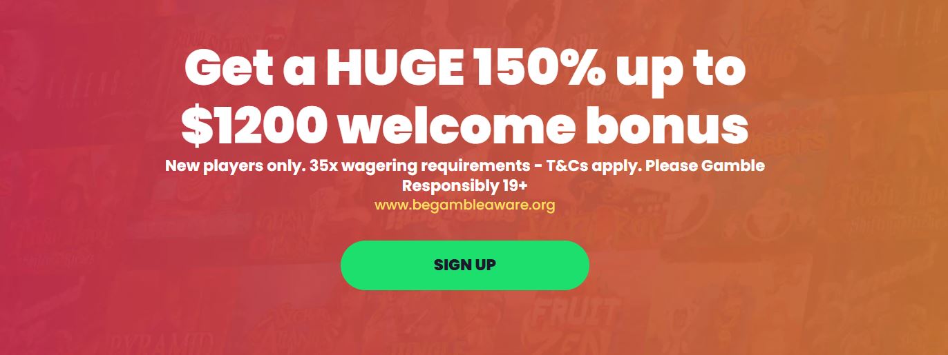 touch casino welcome bonus