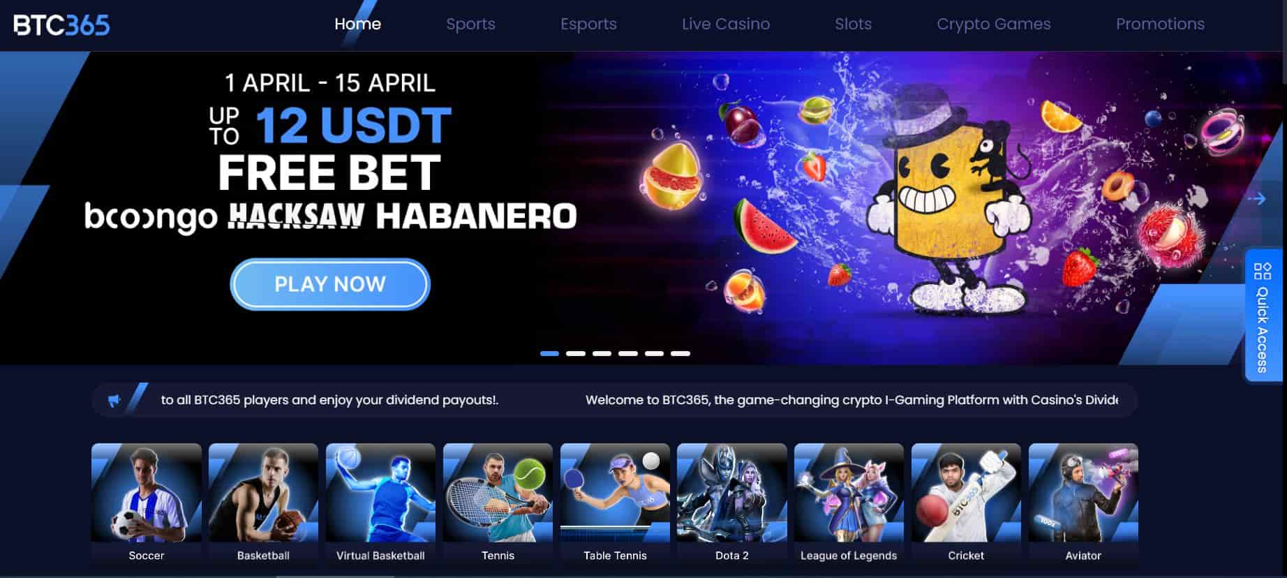 btc365 welcome bonus