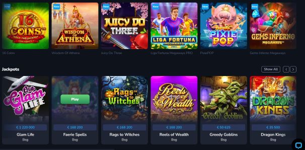 LuckyWins casino games
