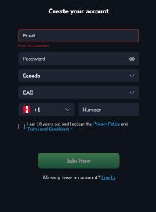 LuckyWins casino sign up