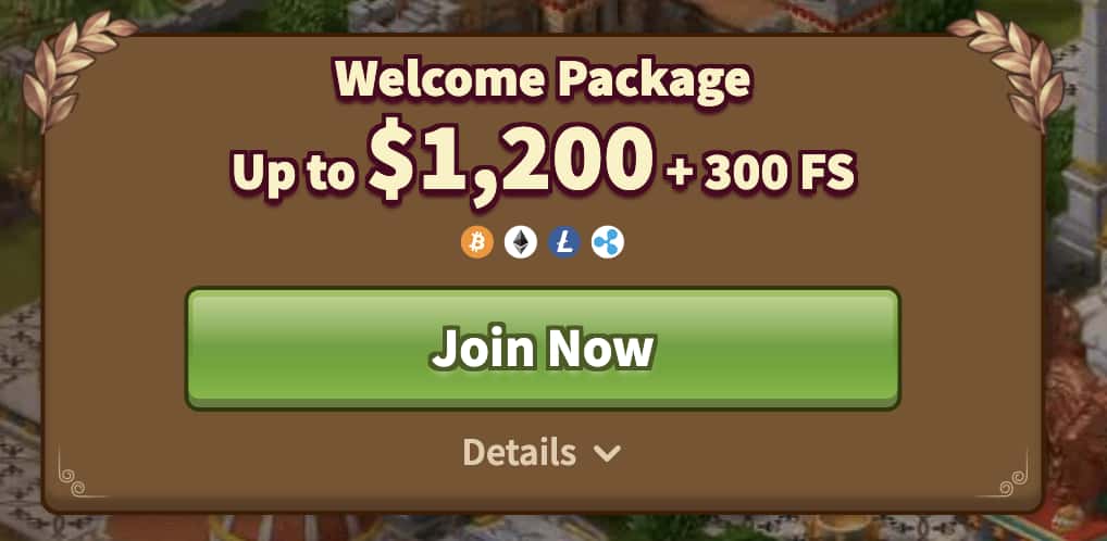 MyEmpire casino welcome bonus