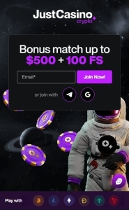 JustCasino-Crypto-Welcome-Bonus_